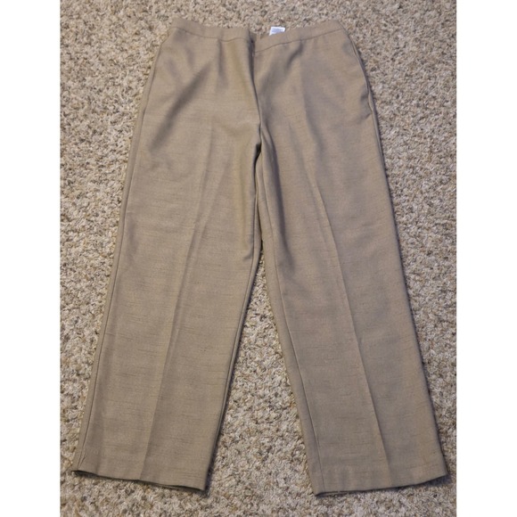 Alfred Dunner Pants - NWT Alfred Dunner Classic Fit Trouser Pants Women's Size 14 Tan